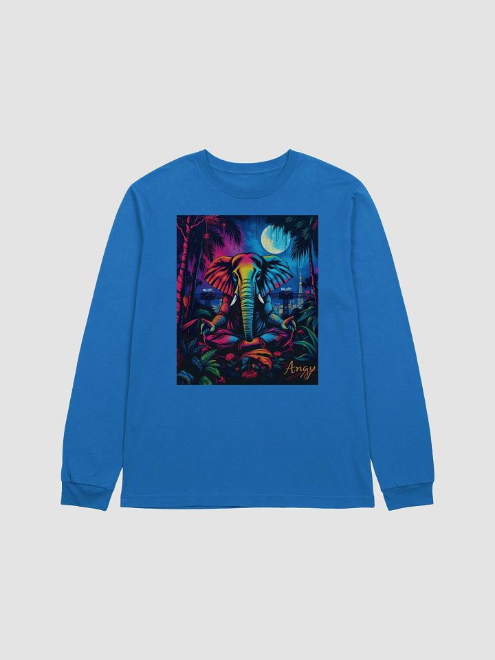 Mystic Elephant Meditation Long Sleeve Tee product image (1)