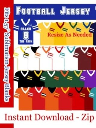 VIP Members Only! How to Sublimate a MDF Wood Jersey - 1.5 and 1.97 inch Templates - Editable in Canva - PSD and PNG Files product image (4)