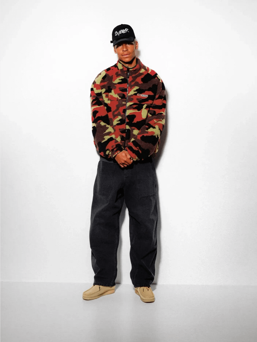Red Camo Sherpa Jacket product image (2)