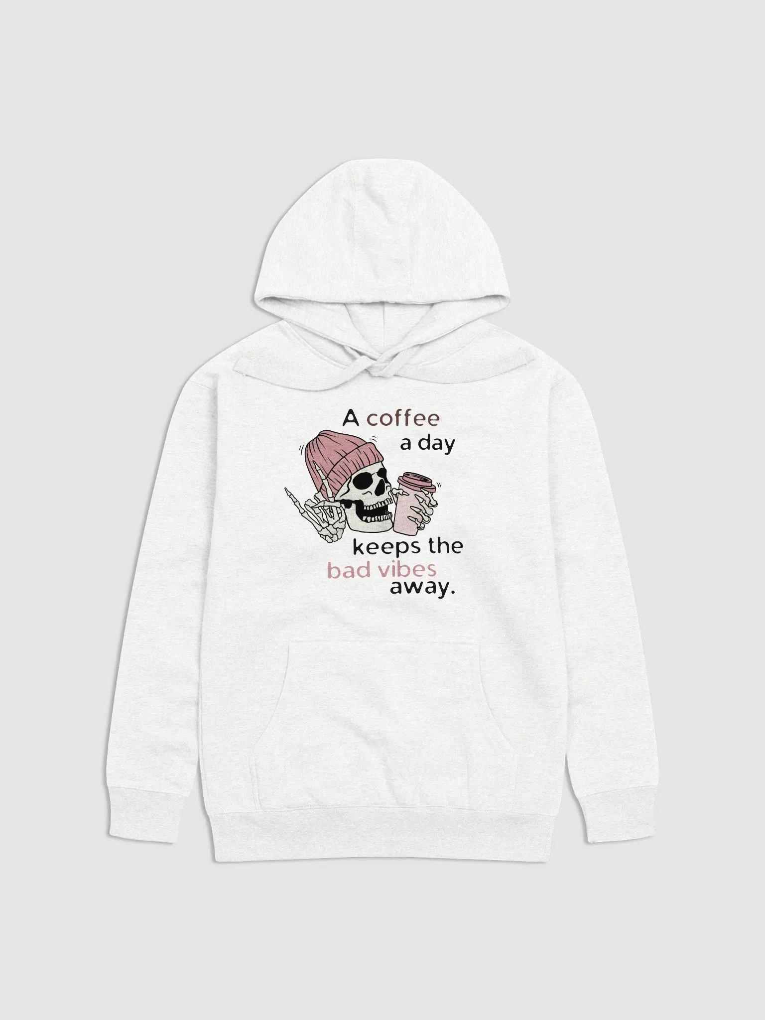 Coffee Vibes hoodie - white product image (1)