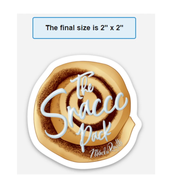 The Snaccc Pack (TSP) Cinnamon Bun Magnet product image (1)