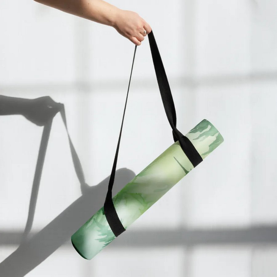Lotus Namaste Green Forest Yoga Mat product image (7)