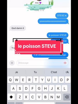 Could not get this out of my head so now yall have to know it too - nova #steve #lepoissonsteve #possionsteve #ilestoraaaaange #iladesbras #etdesjambes #lepoissonsteve #stevethefish 