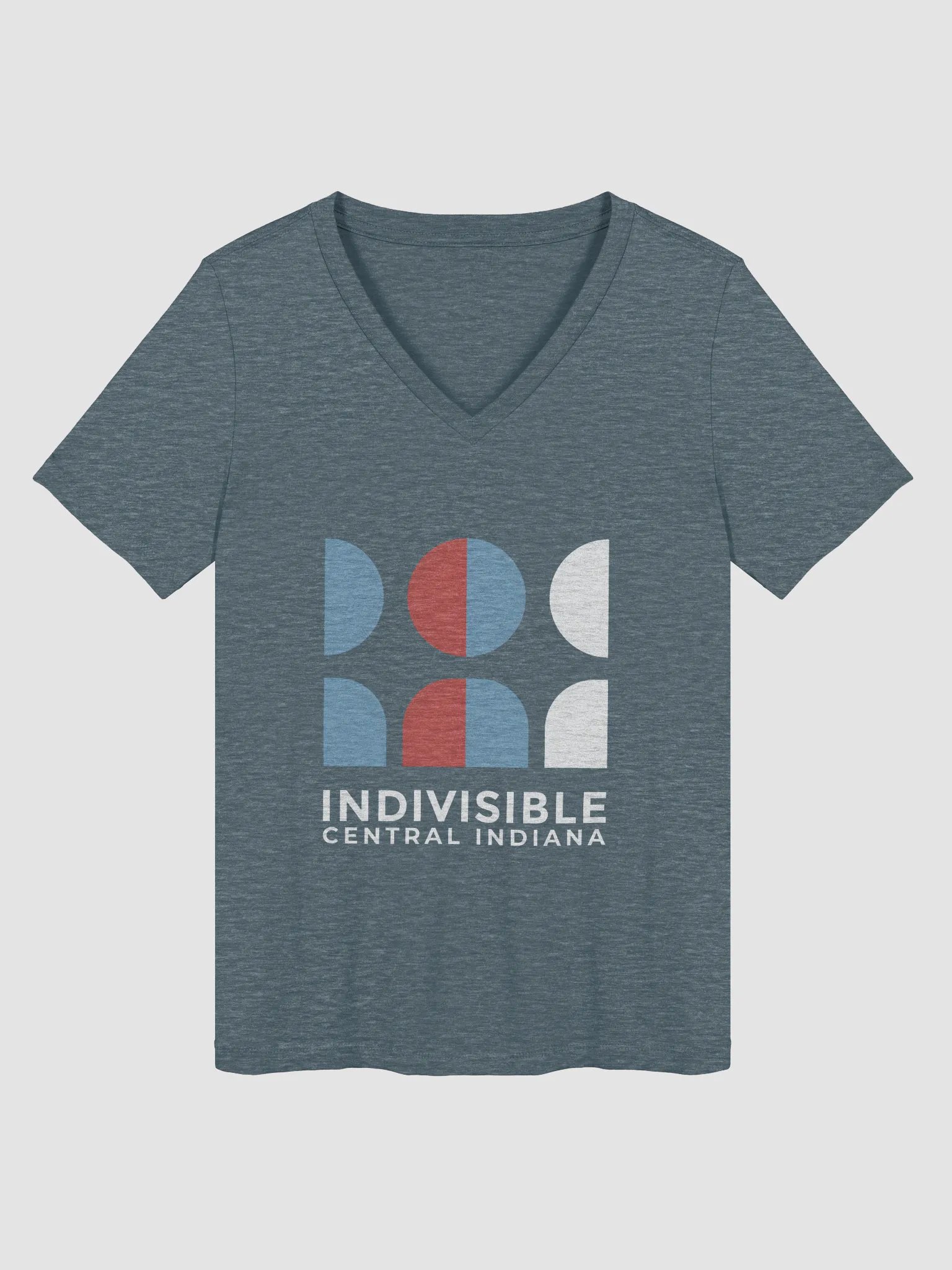 Indivisible CI Grey V Neck T - Shirt product image (3)