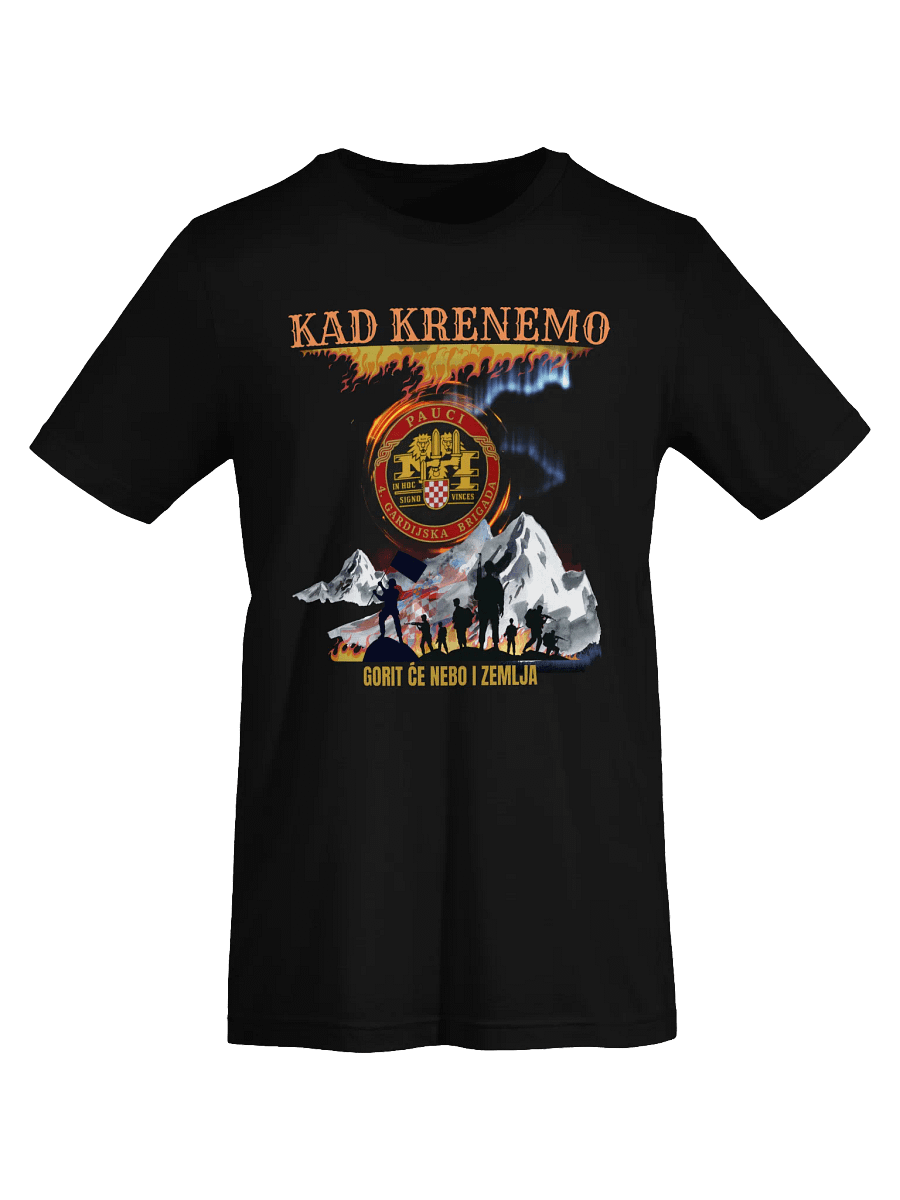 Pauci ,Oluja slogan Kad krenemo Gorit će nebo i zemlja T-Shirt product image (38)