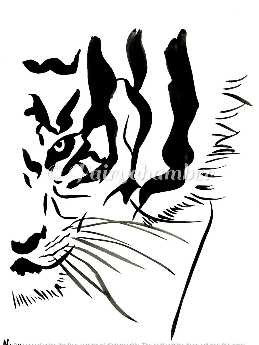 Face Of The Tiger Original Painting product image (1)