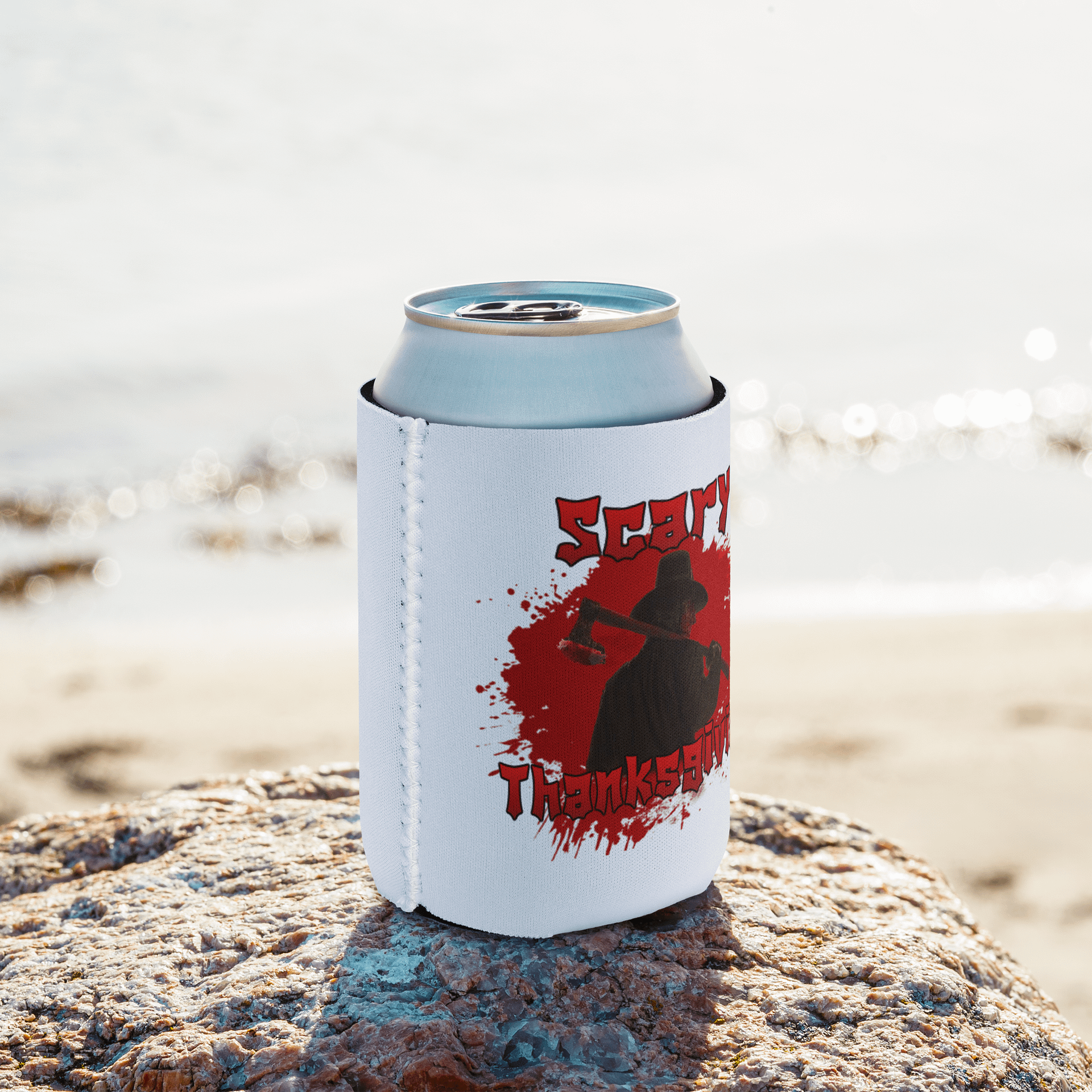 Scary Thanksgiving Can Cooler product image (9)