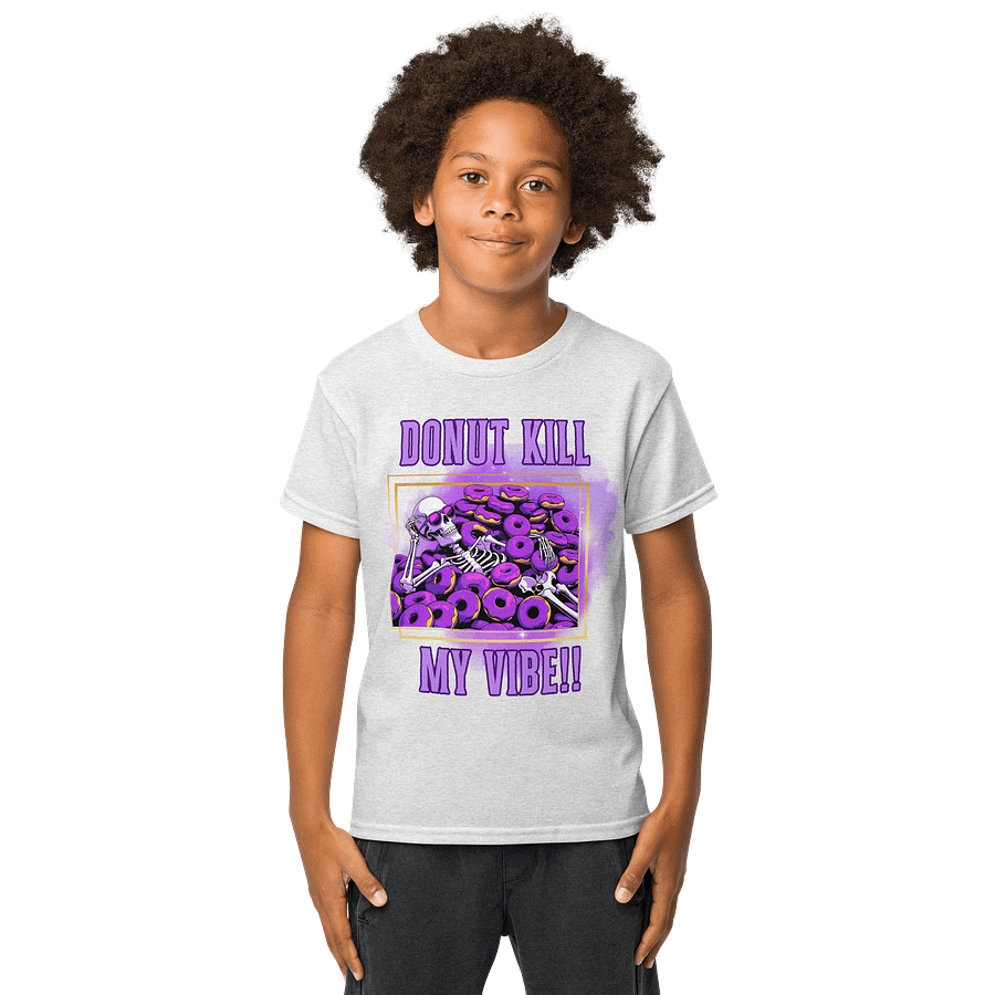 Donut Kill My Vibe Youth Sports Tee product image (9)