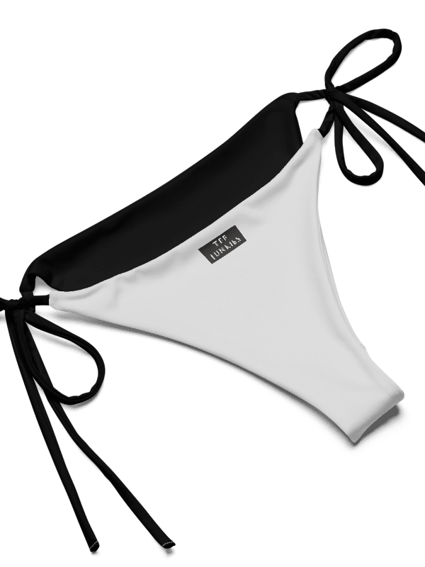 Black Low Rise Cheeky String Bikini, Mardi Gras Top product image (11)