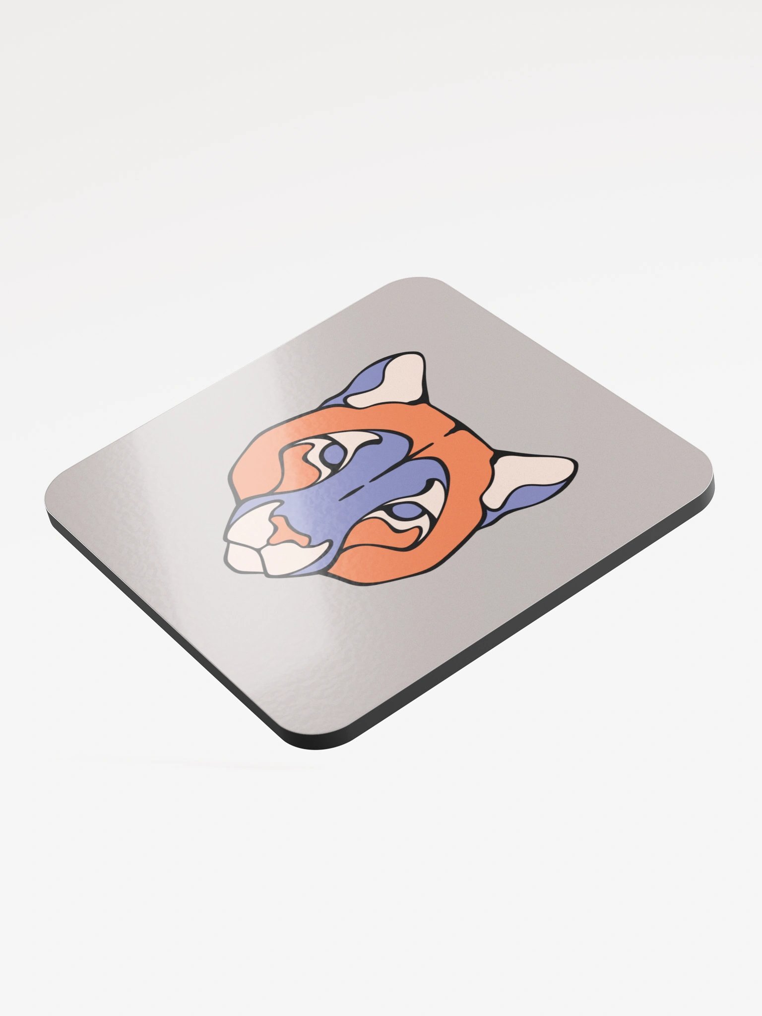 Puma's Gaze - Glossed Cork Coaster product image (3)