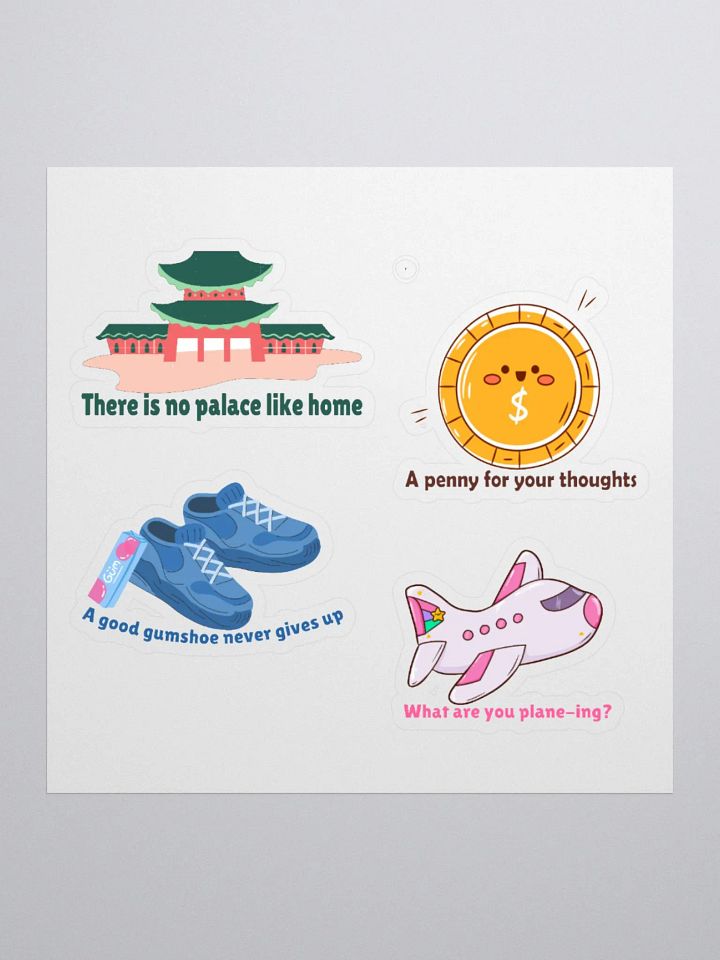 Life Goals Pun Sticker Set product image (1)