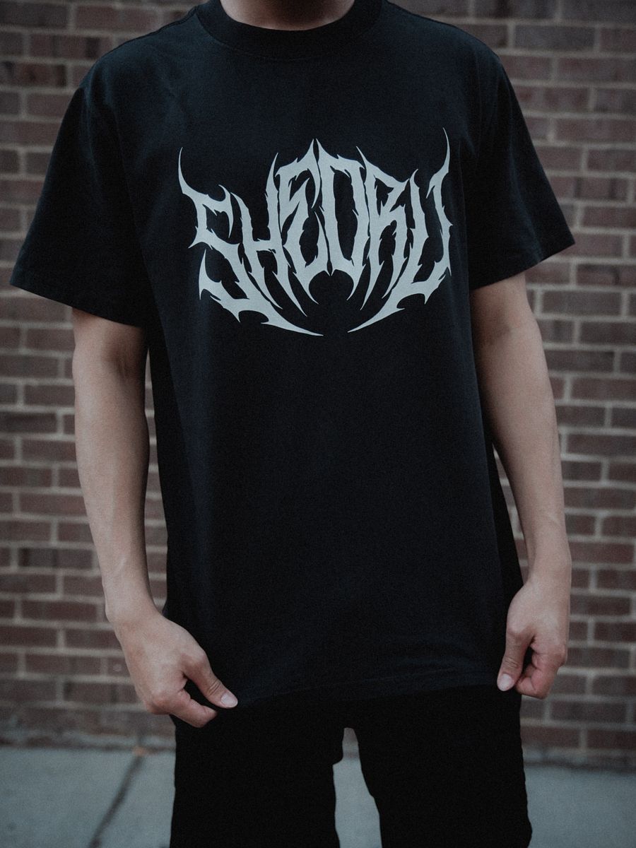 Death Metal Oversized Faded Tee - Black product image (1)