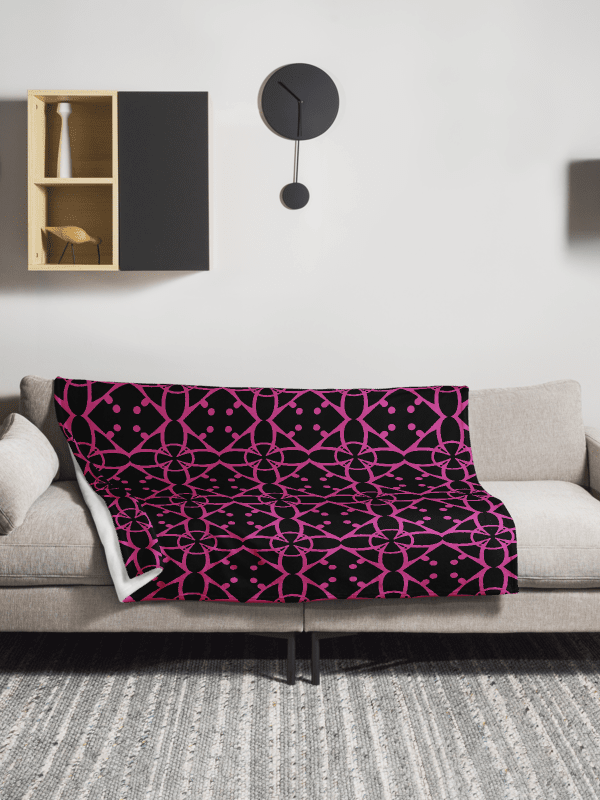 Pink Ethereal Echoes Throw Blanket product image (7)