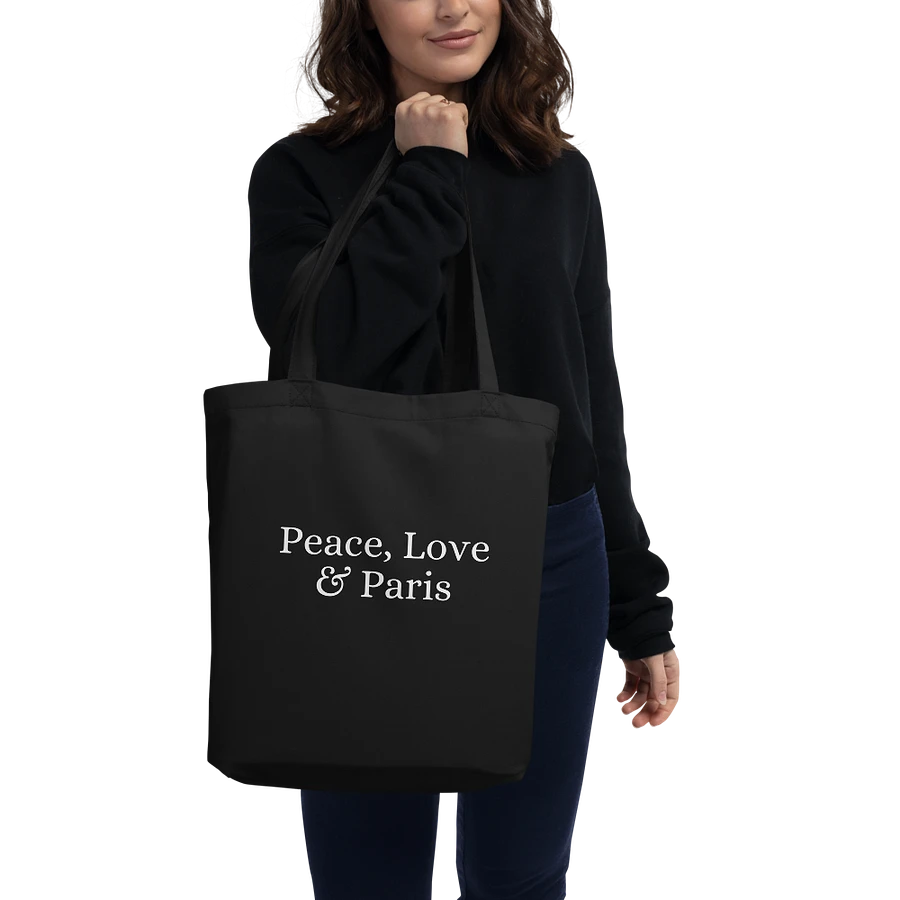 Peace, Love and Paris Organic Statement Tote Bag product image (1)