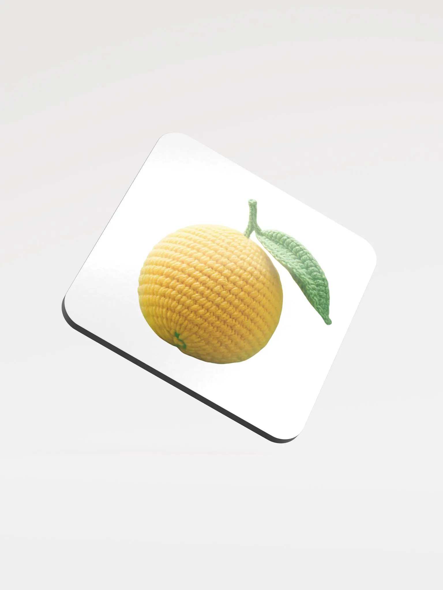 CozyAvocado Glossed Cork Coaster Lemon #1 product image (1)