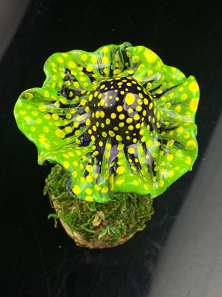 Dark Purple and Lime Green Mushroom product image (2)