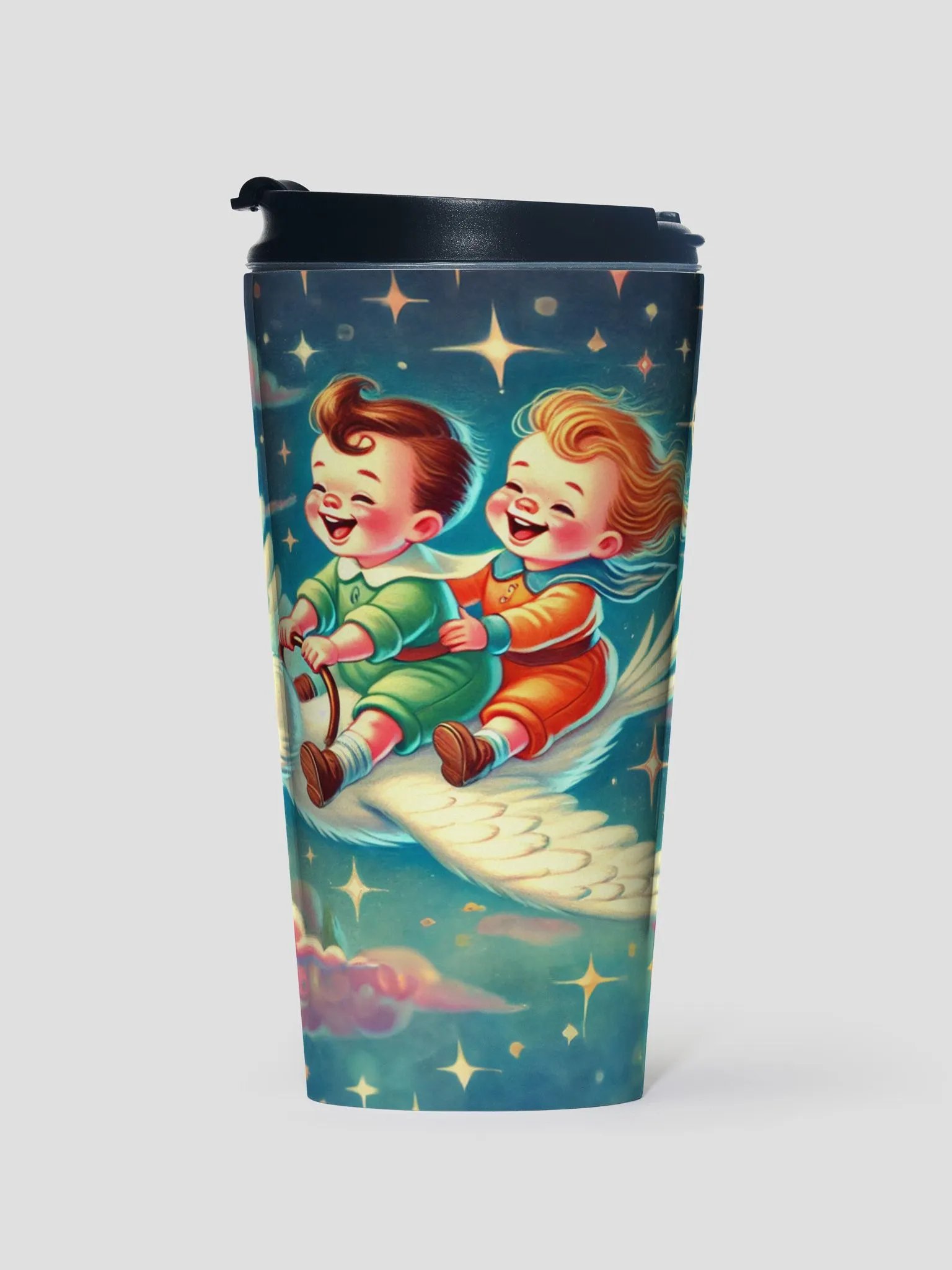 Riding through the Stars Stainless Steel Travel Mug product image (1)