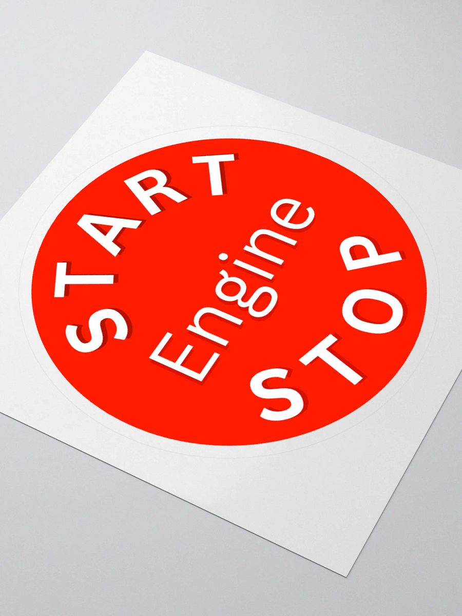Engine Start/Stop Kiss Cut Stickers product image (3)