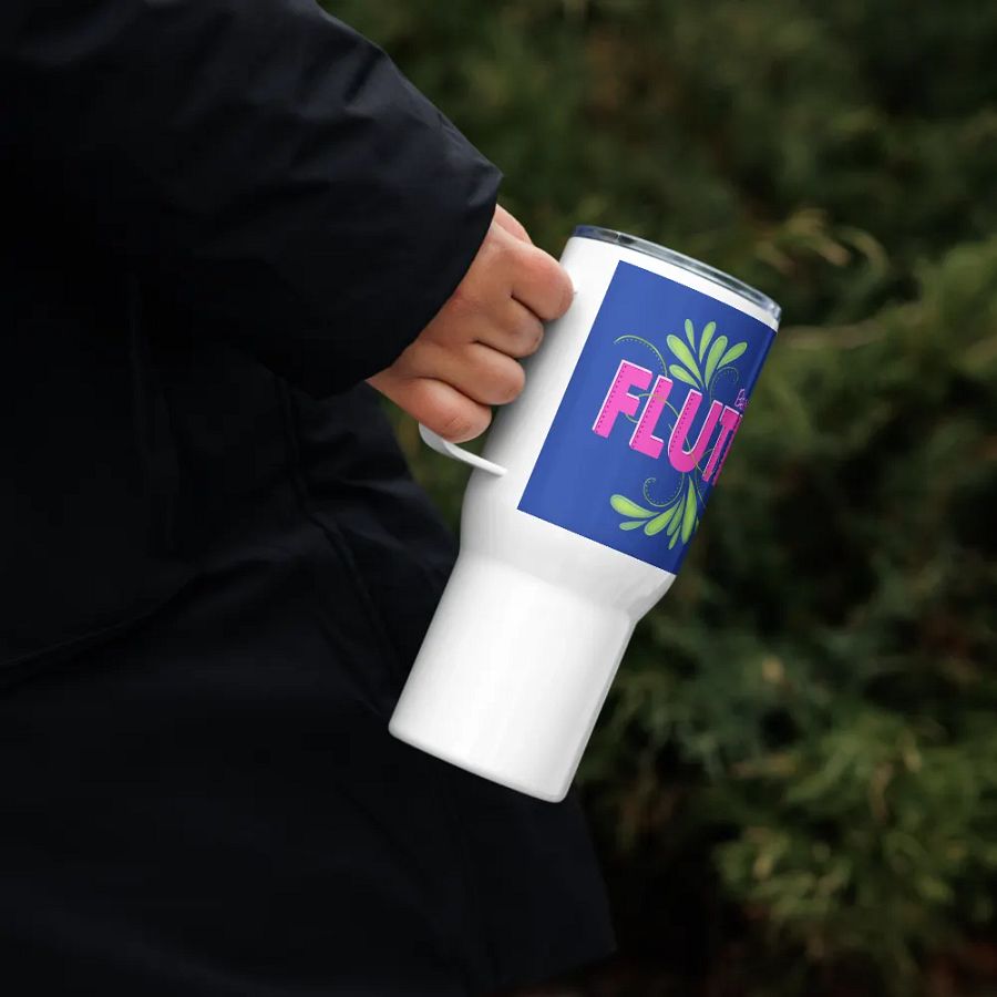 Flute Flourish Travel Mug with Handle - Bass product image (11)