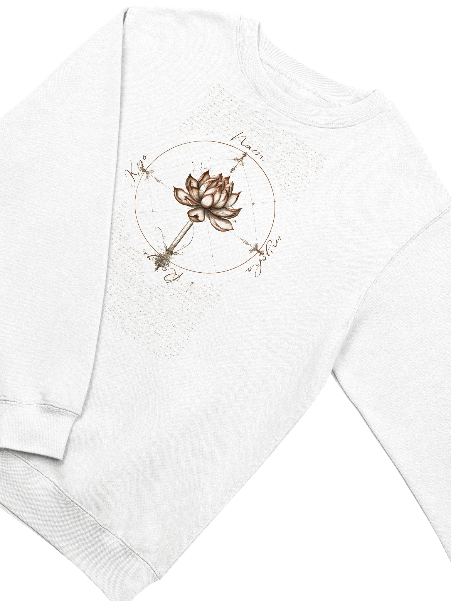 Nam Myoho Renge Kyo “Lotus da Vinci” Crewneck Sweatshirt product image (7)