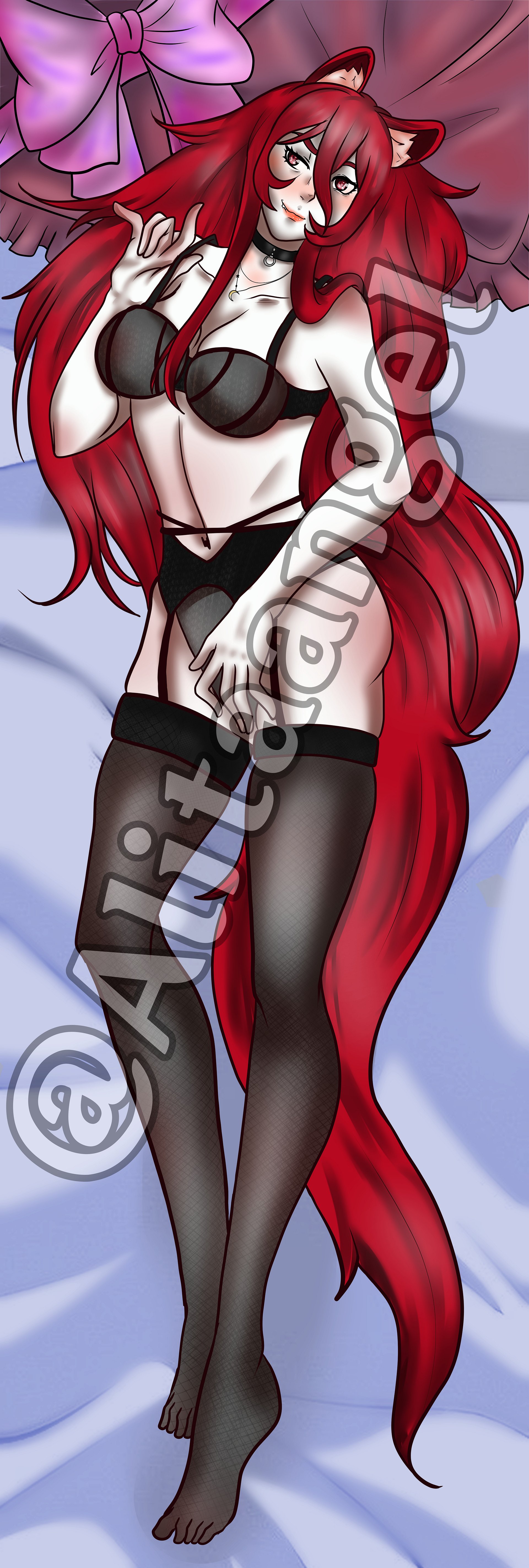 Scarlett Wolf Body pillow Cover product image (1)