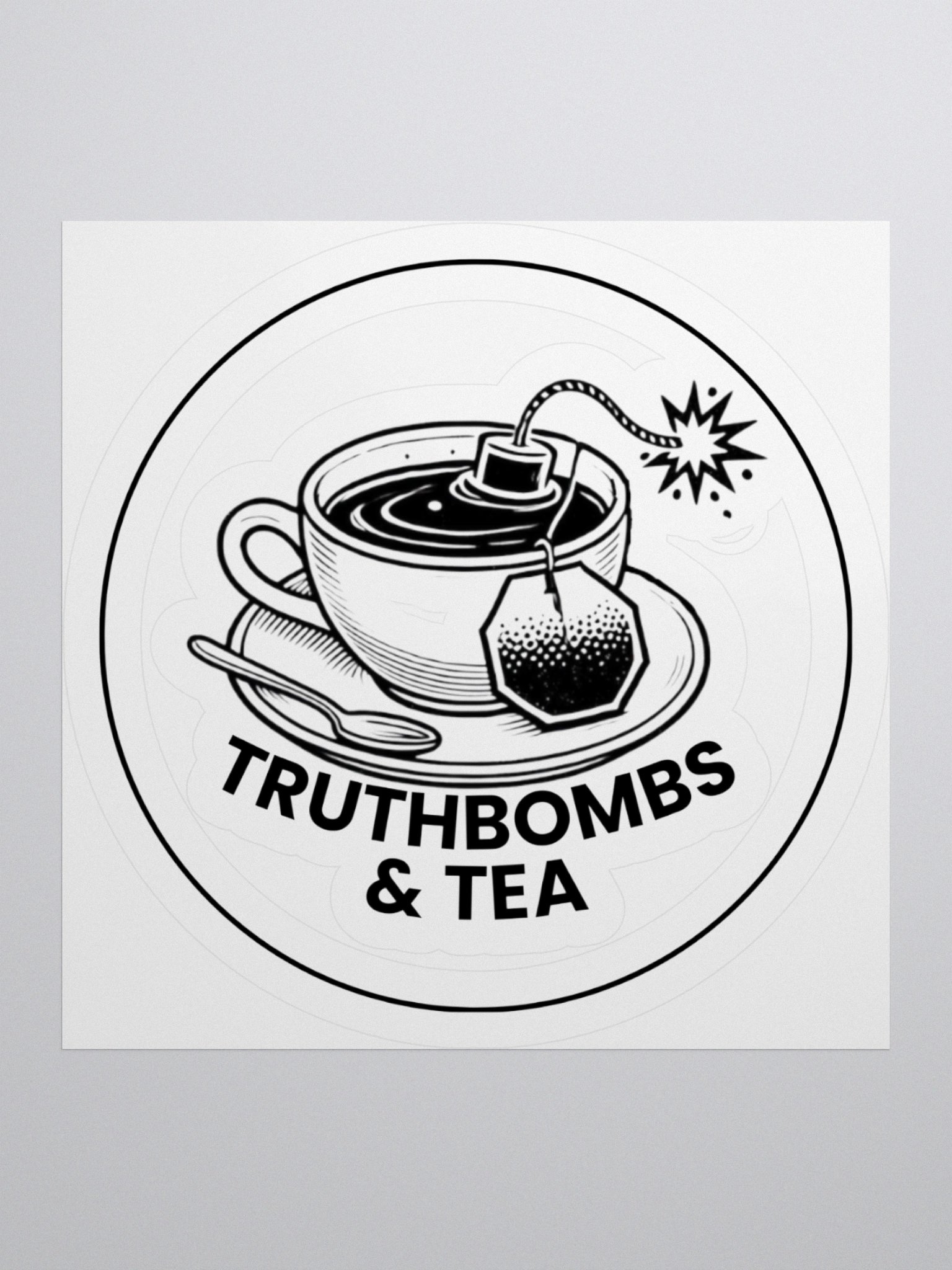 Truthbombs & Tea Official Logo Sticker product image (1)
