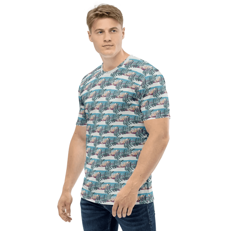 Tropical Stripes | Crew Neck T-Shirt product image (3)