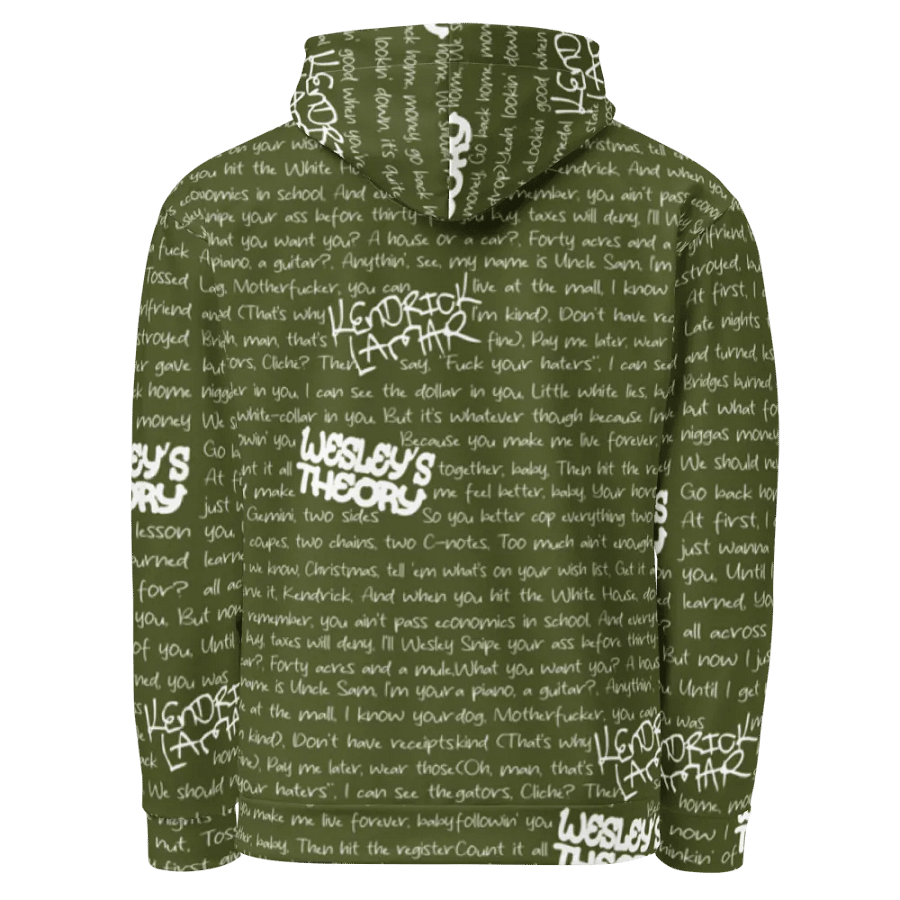 Wesley's Theory - Kendrick Lamar- GREEN - Unisex Hoodie product image (4)
