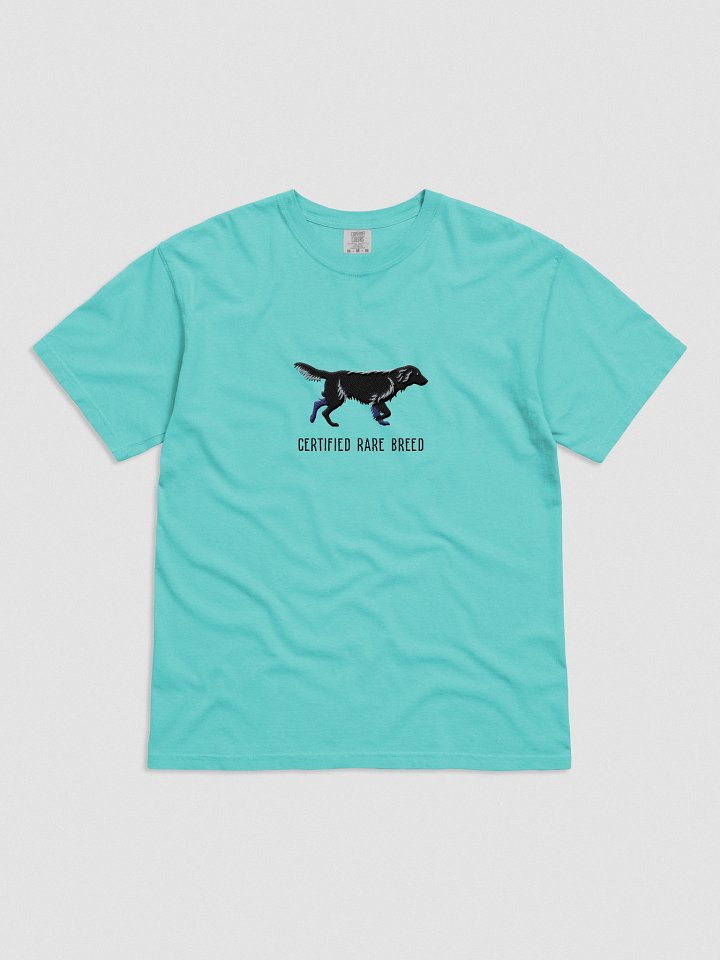 Certified Rare Breed T-Shirt(Embroidered) of a Flat-Coated Retriever(Black) product image (31)