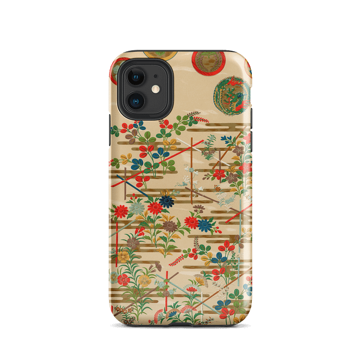 Vintage Japanese Flower Pattern Tough iPhone® Case product image (47)