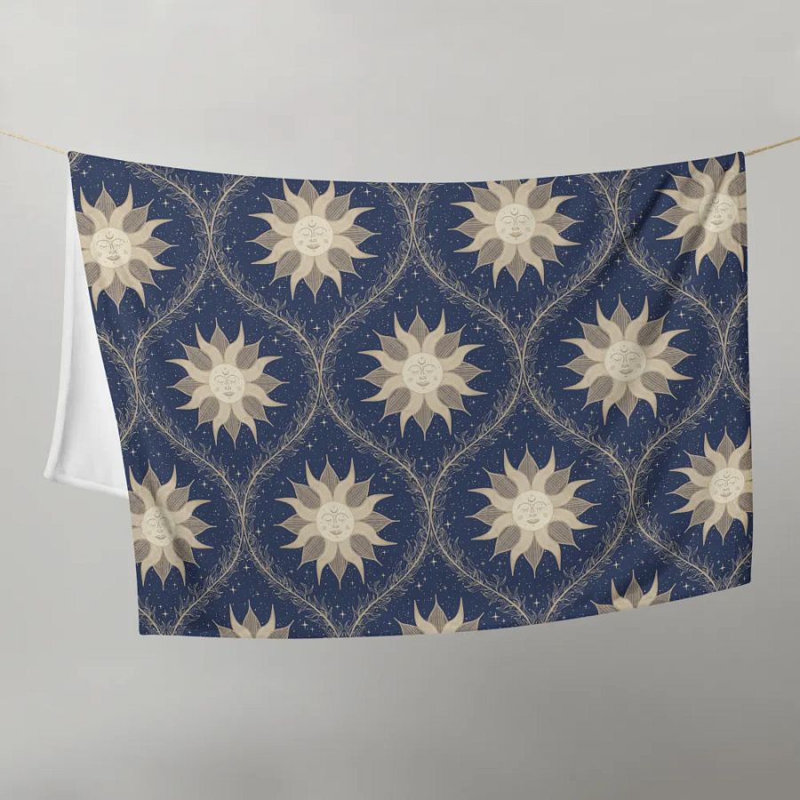 Mystic Suns and Leaves Throw Blanket product image (9)