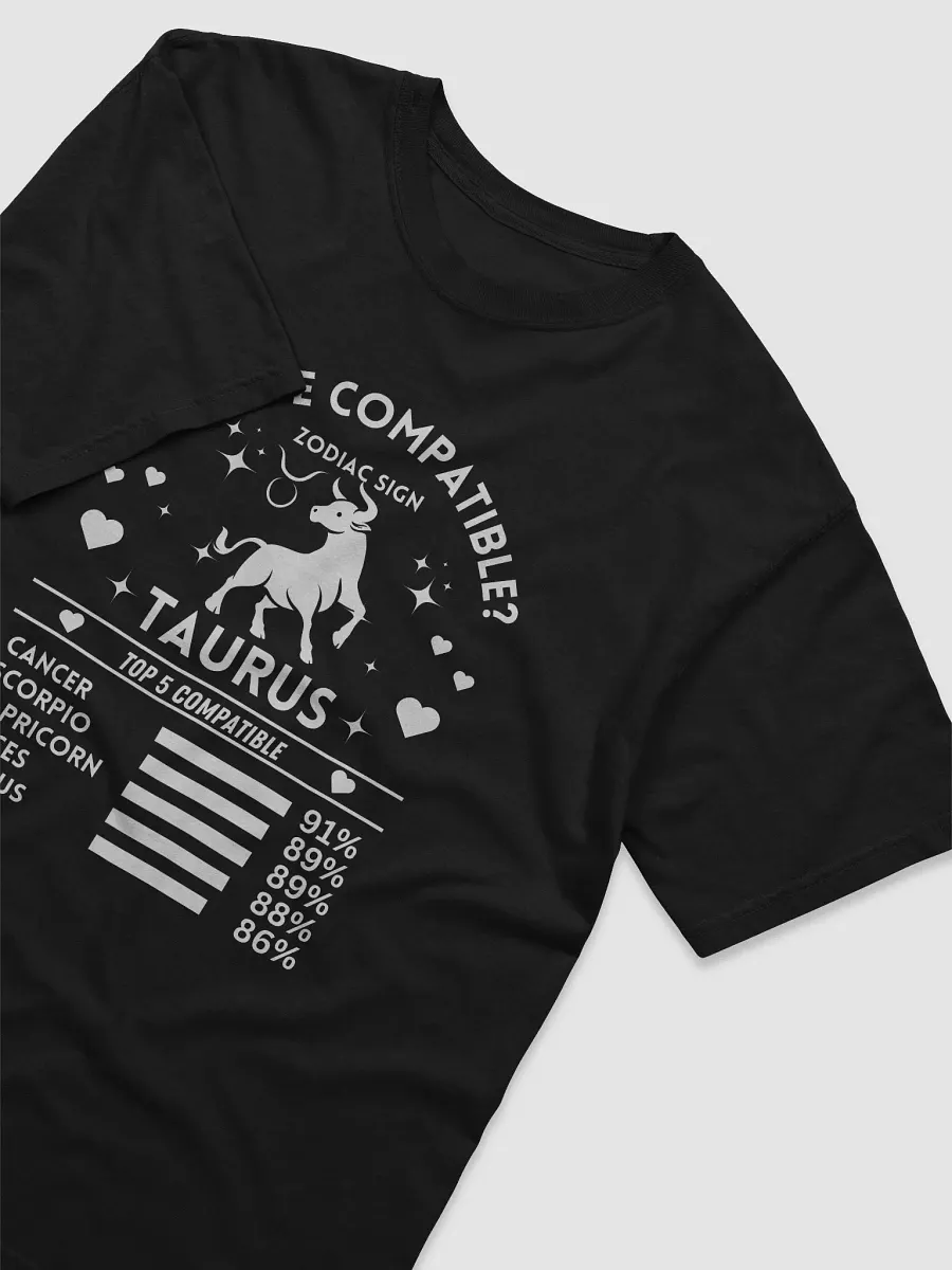 Taurus Zodiac Sign Romantic Compatibility T-Shirt - Dark Comfort Colors 1717 product image (5)