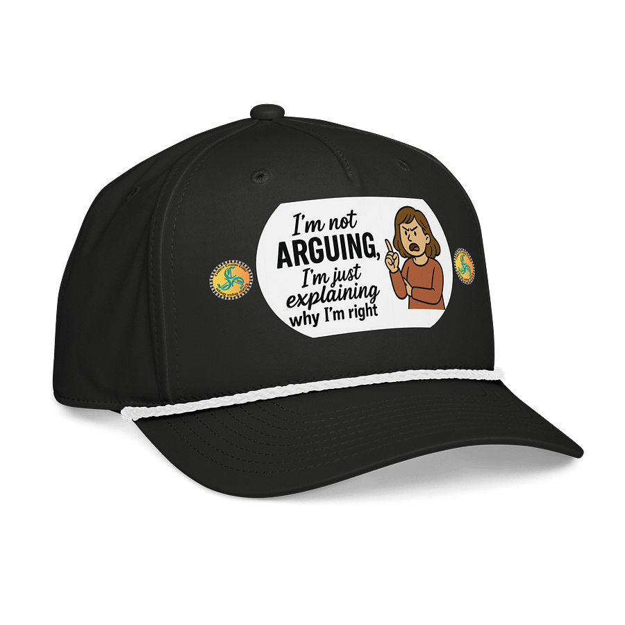 I'm not Arguing (Female) Richardson Five-Panel Classic Rope Cap product image (6)