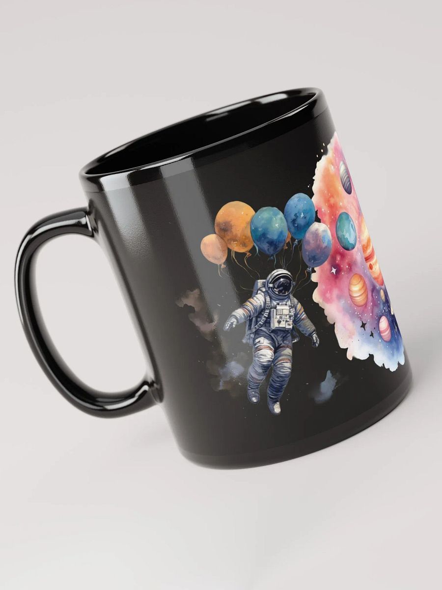 Astronaut Adventure Black Glossy Mug product image (3)