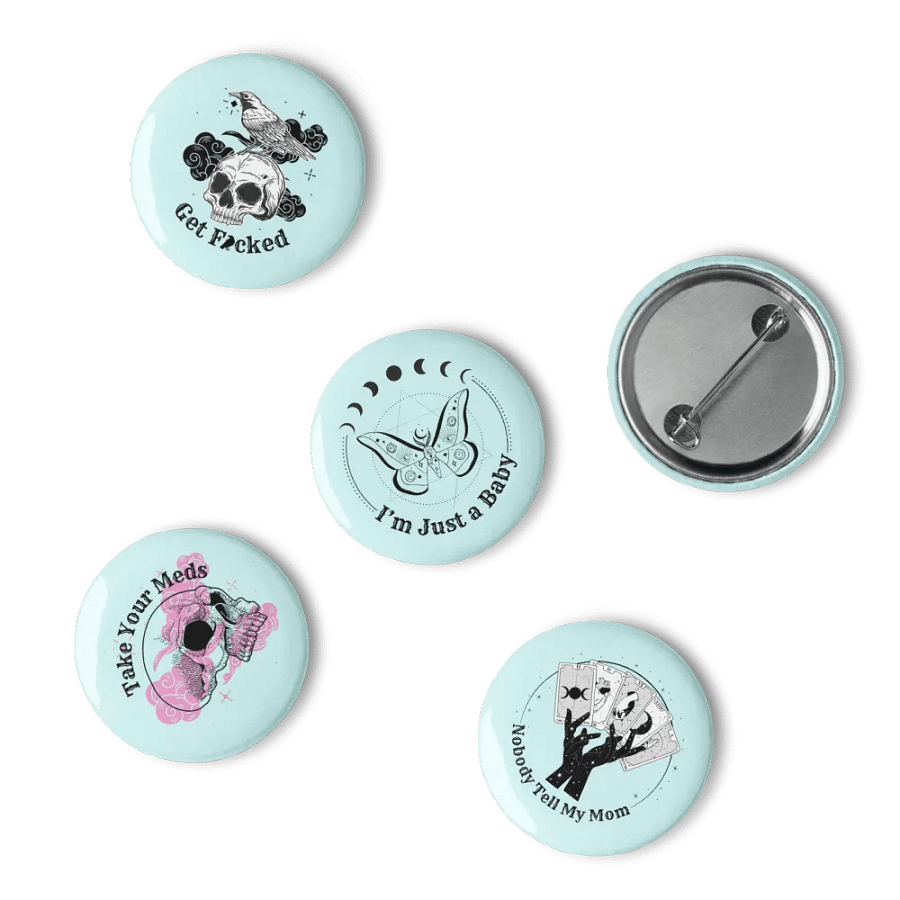Pin Set of 5 (Blue Background) product image (10)