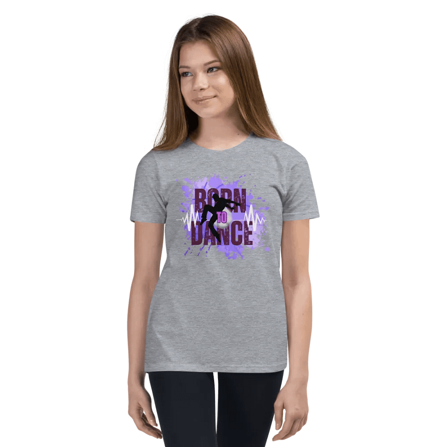 Born to Dance His Silhouette Dynamic Dance Youth T-Shirt product image (8)