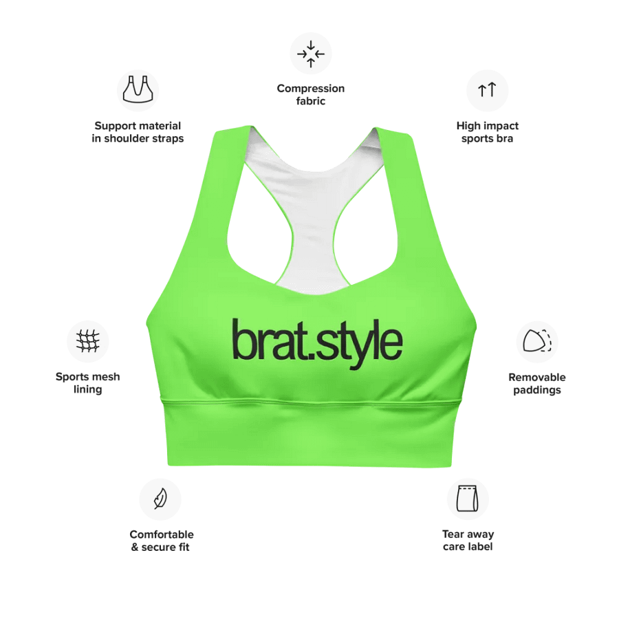the bratstyle longline sports bra product image (6)