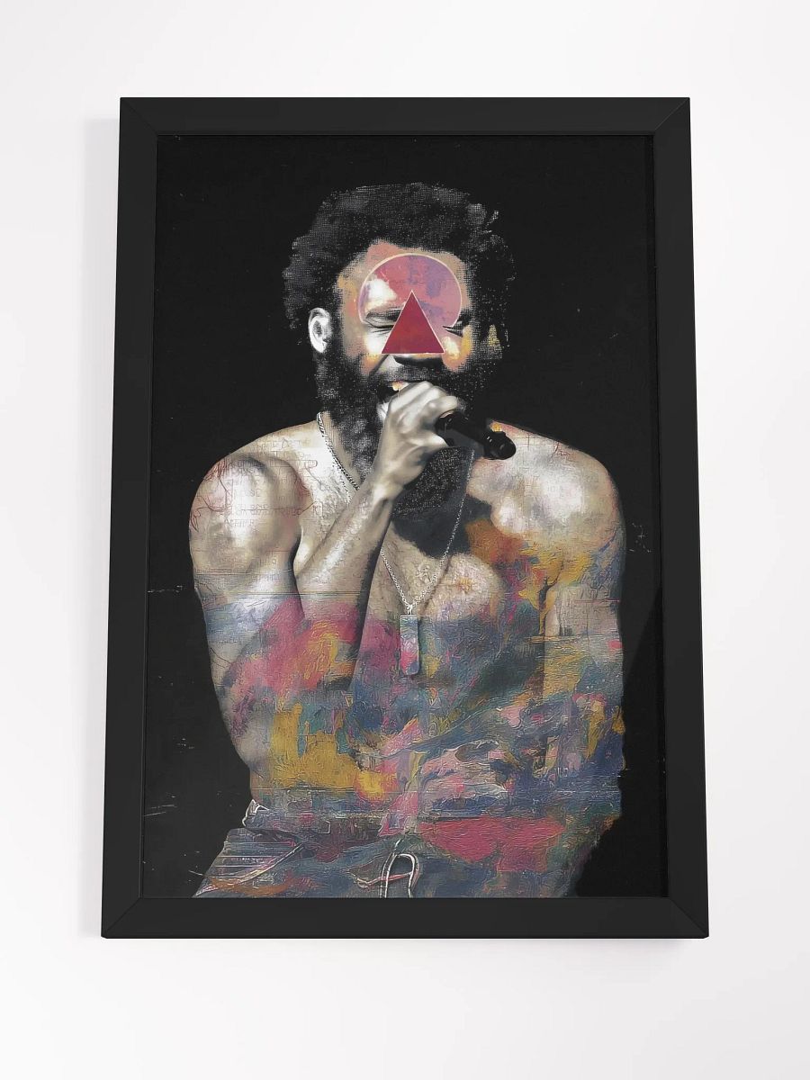 Childish Gambino Vibrant Ayous Wood Framed Matte Poster product image (7)
