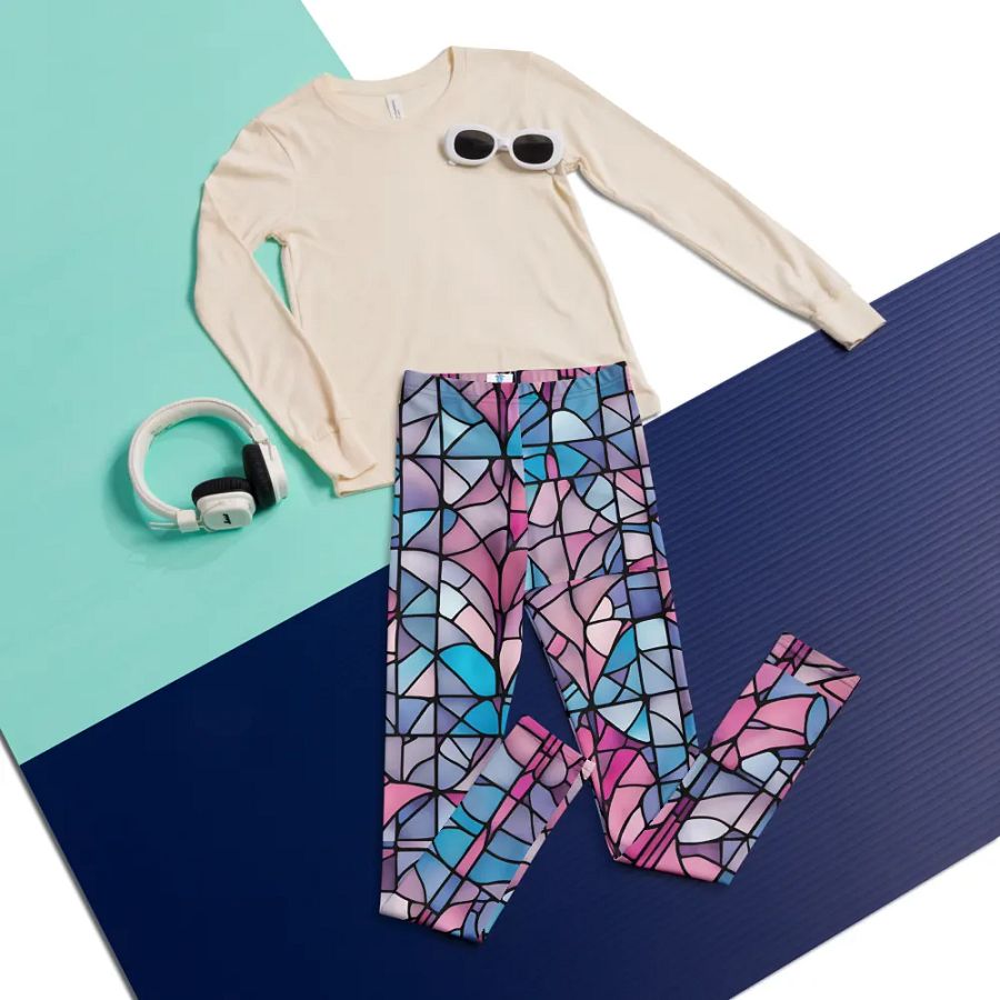 Mosaic Dreams Youth Leggings product image (6)