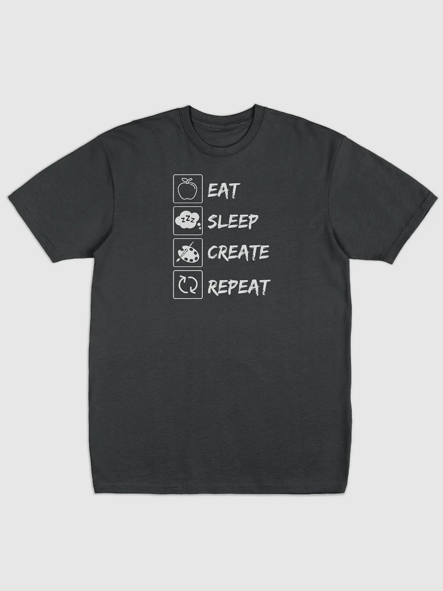 Eat, Sleep, Create, Repeat Tees | Premium Heavyweight Cotton product image (1)