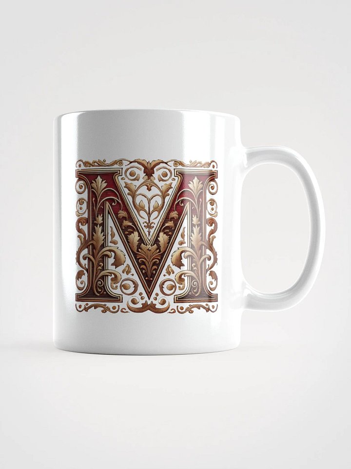 Vintage Floral Monogram Mug product image (2)