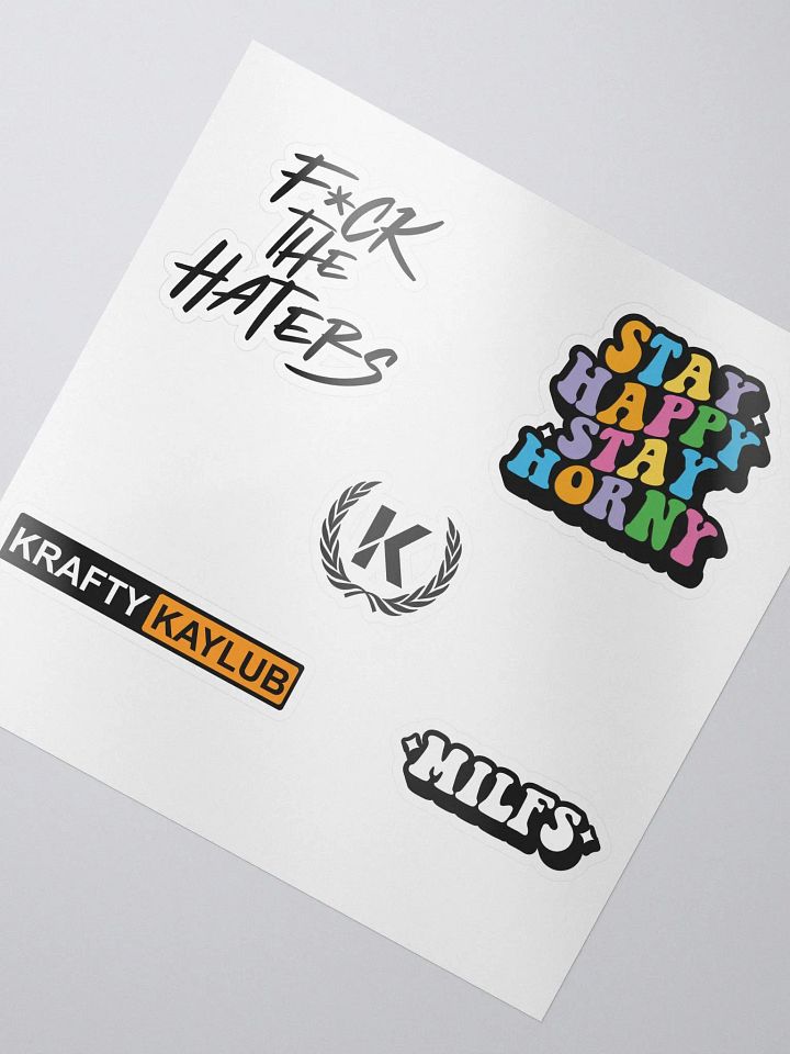 NSFW Kiss cut stickers product image (2)