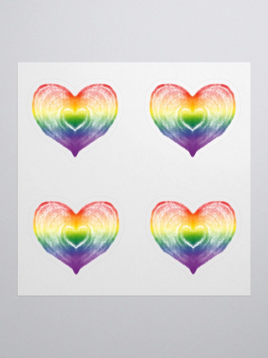 Rainbow Heart Stickers product image (1)