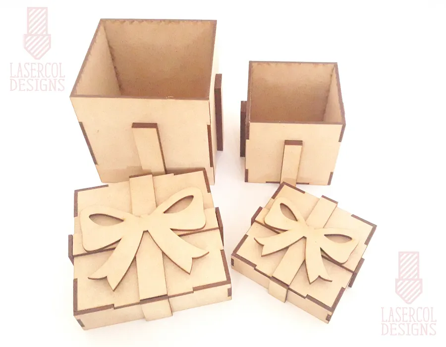 Gift Box (Two Sizes) - Laser Cut Files product image (5)