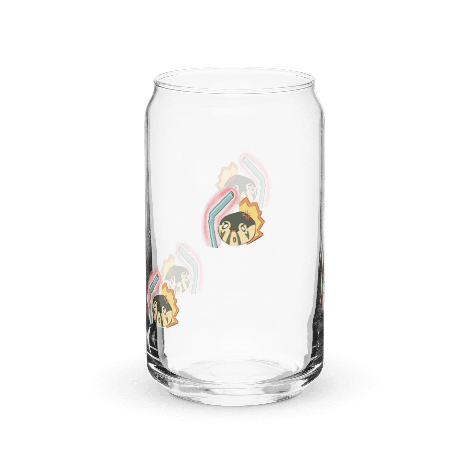 NO PLASTIC STRAWS Can-Shaped Glass product image (8)