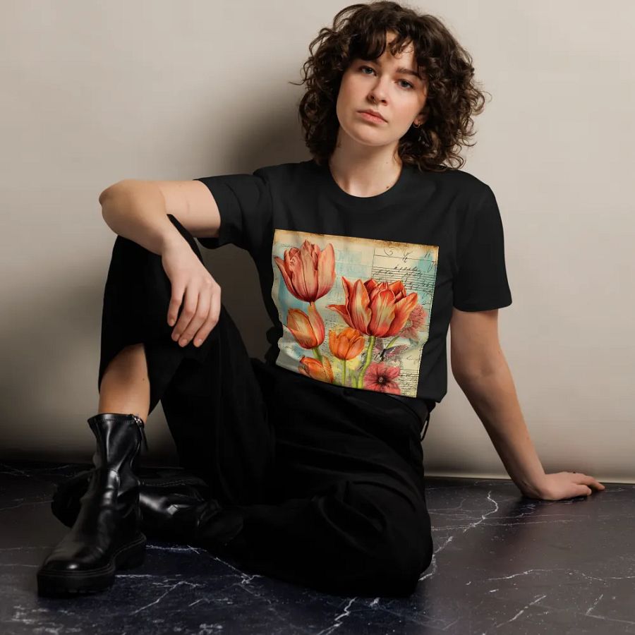 Vintage Tulip Tshirt product image (7)
