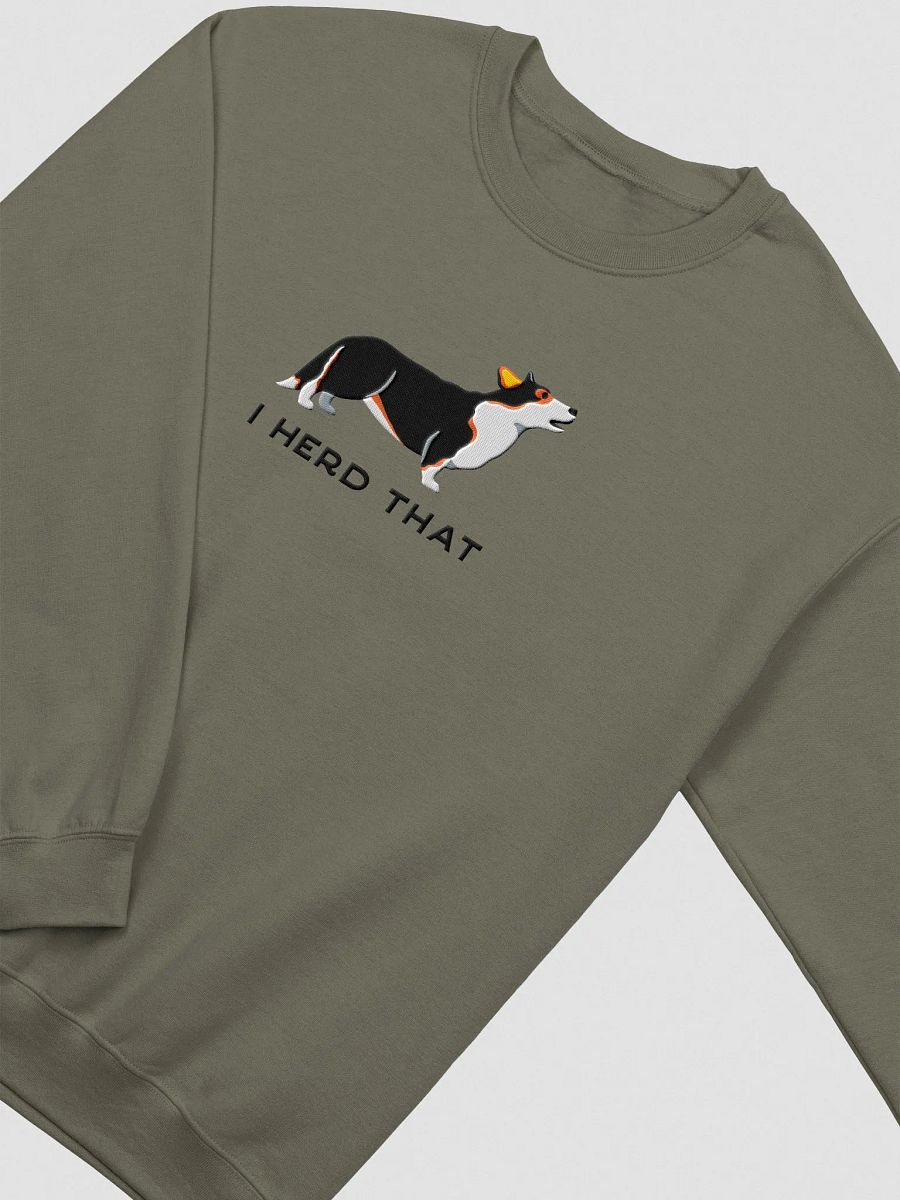 I Herd That Sweatshirt (Embroidered) of a Cardigan Welsh Corgi(Tricolor) product image (5)