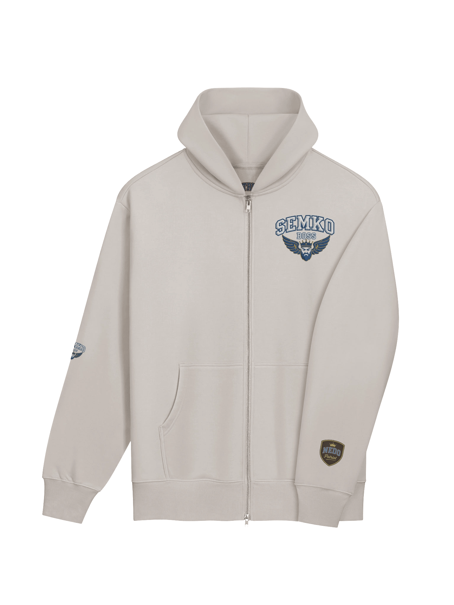 Patriot Bold Blue Zip Hoodie Bosnia Semko product image (7)