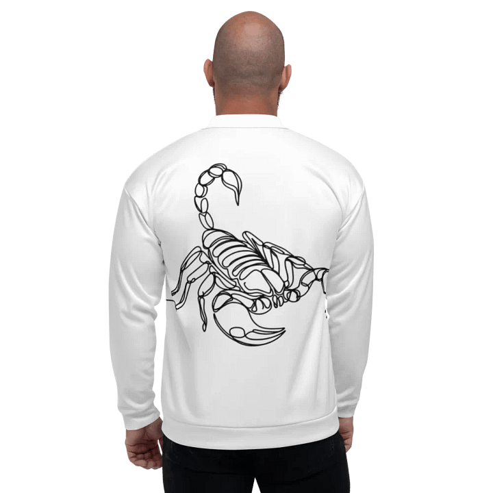 Scorpion Line Art Design All-Over Print Bomber Jacket product image (2)