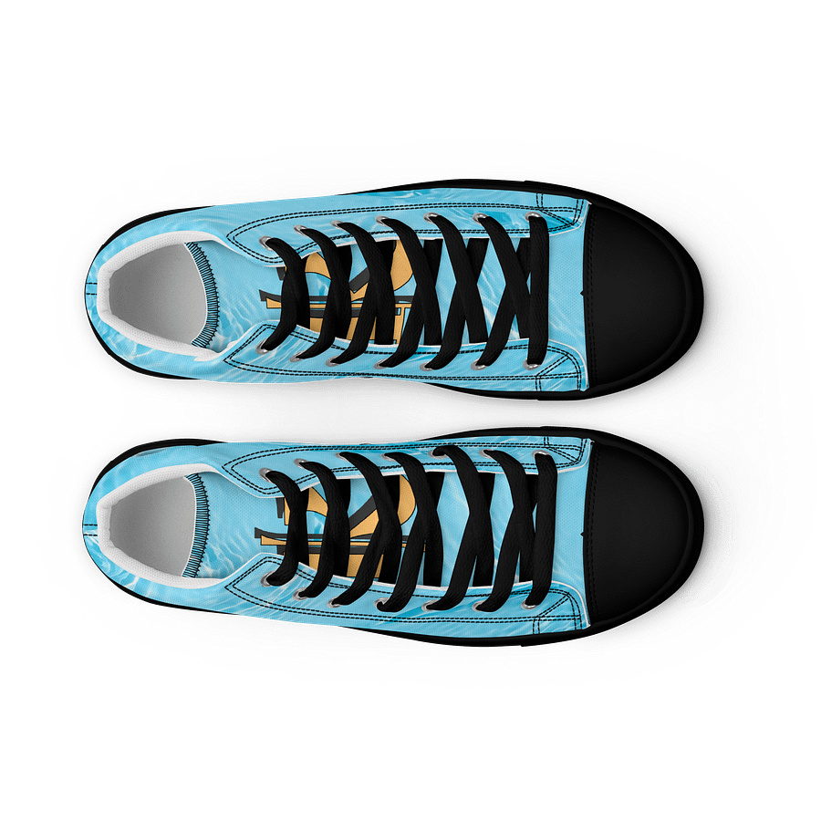 (Aqua CHIBI) K Women's High Top Canvas Shoes product image (9)